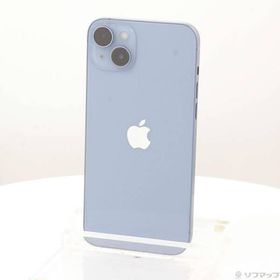 〔中古〕Apple(アップル) iPhone14 Plus 128GB ブルー MQ4H3J／A SIMフリー〔377-ud〕