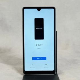 【管2603-504】通電確認済☆SONY ソニー Xperia Ace III SOG08 グレー スマートフォン スマホ 本体 携帯電話 中古 現状渡し ジャンク
