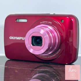 OLYMPUS VH-210 レッド コンパクトデジタルカメラ 1400万画素 広角26mm 光学5倍ズーム DIS マジックフィルター ハイビジョン動画 オリンパス