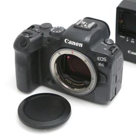 【中古】【並品】キヤノン EOS R6 ボディ（センサー清掃済） CA01-B4698-3V3B Canon RFマウント フルサイズ 5軸手ブレ補正 EVF 中古