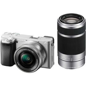 ソニー SONY ミラーレス一眼カメラ α6400 シルバー ダブルズームレンズキット ILCE-6400Y S
