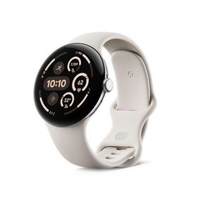 「訳あり品-外装箱傷あり」新品 Google Pixel Watch 3 45mm GA05736-US [Polished Silver /Porcelain ]