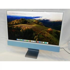 【中古】Apple iMac 24インチ 4.5K Retinaディスプレイ M3(CPU:8C/GPU:10C) 8GB/256GB ブルー MQRQ3J/A (M3・2023)【鹿児島中町】保証期間1ヶ月【ランクA】