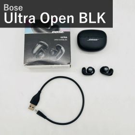 Bose Ultra Open Earbuds ブラック 空間オーディオ オープンイヤー型 完全ワイヤレスイヤホン Bluetooth マイク付 最大7.5時間再生 IPX4防滴 Snapdragon Sound 型番881046-0010 黒