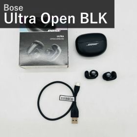 Bose Ultra Open Earbuds ボーズ ウルトラ オープンイヤー 完全ワイヤレスイヤホン 空間オーディオ Bluetooth マイク付 最大7.5時間再生 防滴 IPX4 Snapdragon Sound ブラック 黒 881046-0010
