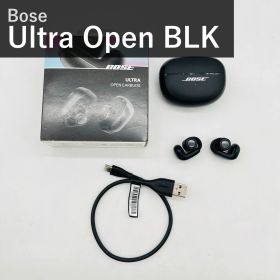 Bose Ultra Open Earbuds ブラック 空間オーディオ オープンイヤー型 完全ワイヤレスイヤホン Bluetooth マイク付 防滴 IPX4 Snapdragon Sound 最大7.5時間再生 イマーシブオーディオ 881046-0010
