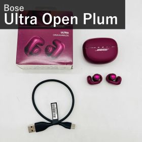 Bose Ultra Open Earbuds LE 空間オーディオ オープンイヤー 完全ワイヤレス Bluetooth マイク付 最大7.5時間再生 防滴 ディーププラム 881046-0070