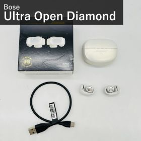 Bose Ultra Open Earbuds Diamond Collection 60周年記念モデル 空間オーディオ オープンイヤー 完全ワイヤレスイヤホン Bluetooth マイク付 最大7.5時間再生 防滴 ホワイト 881046-0040