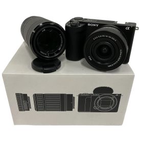 SONY ソニー ZV-E10M2X ZV-E10II ミラーレス一眼カメラ ダブルレンズキット ブラック 中古 美品 B11159967