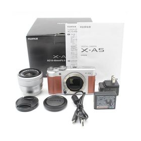 富士フイルム(FUJIFILM) ミラーレス一眼カメラ X-A5レンズキット ブラウン X-A5LK-BW