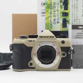 オリンパス Olympus OM SYSTEM OM-5 Mark II Sand Beige 460 Shots 元箱 [新品同様] #Z6014A