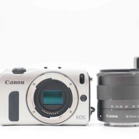 キャノン Canon EOS M Mirrorless Digital Camera Silver 18-55mm Lens [良品] #Z6019A