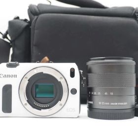 キャノン Canon EOS M Mirrorless Digital SLR Camera White 18-55mm Lens [良品] #Z6005A