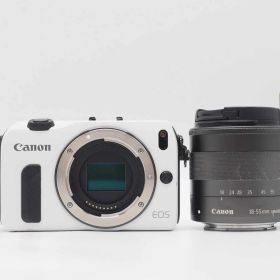 キャノン Canon EOS M Mirrorless Digital SLR Camera White 18-55mm Lens [良品] #Z6010A