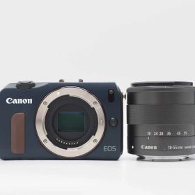 キャノン Canon EOS M Mirrorless Digital Camera Blue 18-55mm Lens [美品] #Z6009A