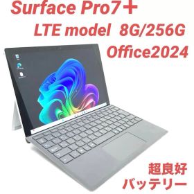 ⭐️フォロー割1500円オフ⭐️超美品⭐️LTE搭載⭐️ Surface Pro7＋ Core i5 11世代 RAM8G/SSD256G 正規 Office2024付属