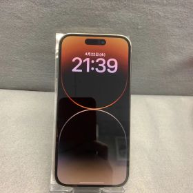 ほぼ未使用 Appleストア版 SIMフリー iPhone14 Pro 128GB ゴールド色