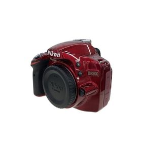 Nikon◆デジタル一眼カメラ D3200 200mm ダブルズームキット [レッド]//
