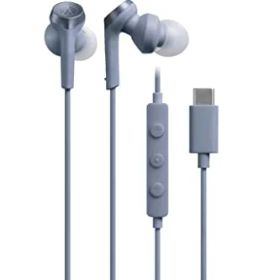 オーディオテクニカ ATH-CKS330C BLイヤホン 有線 1.2m マイク付き USB Type-C 重低音 カナル型 PC Window