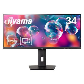 iiyama 34インチウルトラワイドモニター 上下昇降機能 XUB3493WQSU-B6 1台