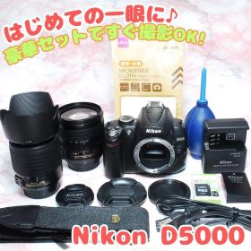 ✨Nikon D5000✨入学式・イベント撮影に✨ダブルレンズ 初心者おすすめ