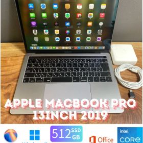 ［美品］ Apple MacBook Pro 13inch 2019/Core i5 2.4GHz/16GB/SSD512GB/Windows11/Office 2021/cj88