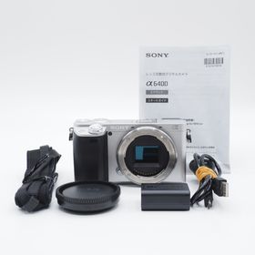 ソニー(SONY)のショット数2,530回 SONY ソニー α6400 ボディ シルバー 極上品(ミラーレス一眼)