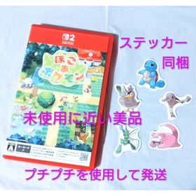 ポケモン(ポケモン)のステッカー付き 未使用に近い Switch2 ぽこあポケモン(家庭用ゲームソフト)