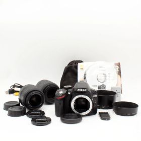 わずかシャッター数3108枚【新品級】Nikon D3200 ダブルズームキット#9804