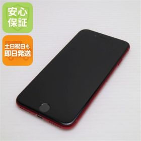 アイフォーン(iPhone)の超美品 SIMフリー iPhone SE 第2世代 64GB レッド M222(スマートフォン本体)