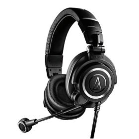 オーディオテクニカ ATH-M50xSTS ヘッドセット 有線 XLR コンデンサーマイク ヘッドホン部: 3.5mmTRS接続 マイク 送料無料