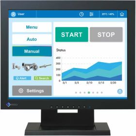 EIZO 38cm(15.0)型タッチパネル装着カラー液晶モニター DuraVision FDX1502T-Tブラック FDX1502T-TBK[21]