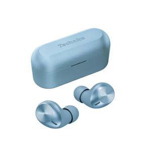 【中古】（新古品）テクニクス Technics ワイヤレスイヤホン EAH-AZ40M2-A モデレートブルー bluetooth ノイズキャンセリング 3台マルチポイント IPX4 LDAC対応 ハイレゾ音質再生 アプリ対応