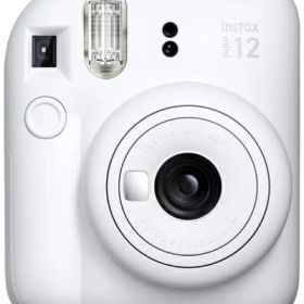 【中古】（新古品）富士フイルム(FUJIFILM) チェキ インスタントカメラ instax mini 12 クレイホワイト INS MINI 12 WHITE