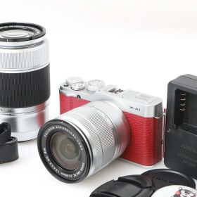 【中古】【良品】富士フイルム FUJIFILM X-A1 ダブルズームレンズキット [レッド] CA01-M6452-2Q2A 富士フイルム FUJIFILM Xマウント ミラーレス APS-C