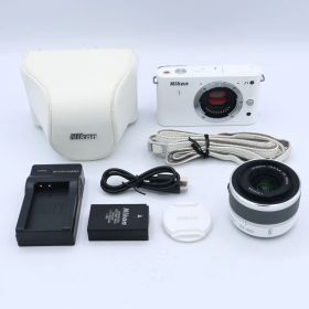 【シャッター回数：1801回】Nikon ニコン 一眼カメラ Nikon 1 J1 標準ズームレンズキット ホワイト #260216_22009864