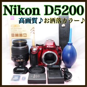 お洒落カラー❤️Nikon D5200 一眼レフ 高画質 小型&軽量 初心者