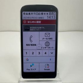 NTT docomo らくらくスマートフォン F-52B ホワイト 難あり