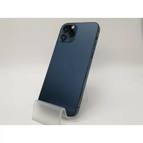【中古】Apple docomo 【SIMロック解除済み】 iPhone 12 Pro Max 128GB パシフィックブルー MGCX3J/A【三宮センター】保証期間1週間【ランクC】