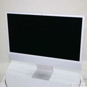 【中古】Apple(アップル) iMac 24-inch Mid-2021 MGPC3J／A Apple M1 8コアCPU_8コアGPU 16GB SSD256GB シルバー 〔26.3 Tahoe〕 【377-ud】