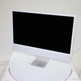 【中古】Apple(アップル) iMac 24-inch Mid-2021 MGPC3J／A Apple M1 8コアCPU_8コアGPU 8GB SSD256GB シルバー 〔15.7 Sequoia〕 【198-ud】