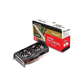 SAPPHIRE 11324-01-20G Pulse AMD Radeon RX 7600 ゲーミンググラフィックカード 8GB GDDR6付き AMD RDNA 3