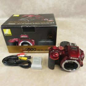 【箱付き】 Nikon ニコン D5500 ボディ レッド デジタル一眼カメラ