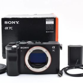 【返品保証】★良品★ソニー SONY α7C ボディ ILCE-7C ブラック 《ショット数1,221回 》★ L728#7303