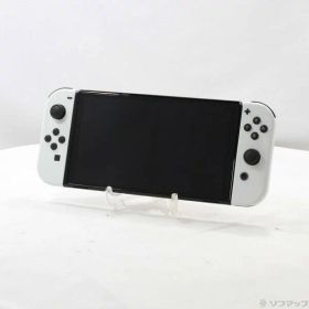 【中古】Nintendo(任天堂) Nintendo Switch 有機ELモデル Joy-Con(L)／(R) ホワイト 【368-ud】