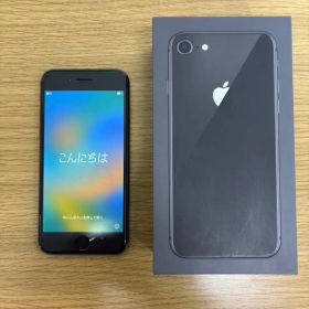 iPhone8 スペースグレー 本体 初期化済み SIMフリー 箱付き 美品