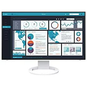 【中古】(非常に良い)EIZO FlexScan EV2795-WT （27.0型／2560×1440／フレームレスモニター／アンチグレアIPS／疲れ目軽減／ホワイト）