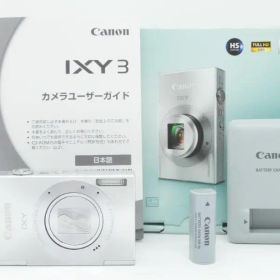 【D2098】 Canon IXY 3 シルバー 箱付き キャノン イクシ