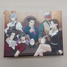 逆転裁判123 成歩堂セレクション イーカプコン限定版 集合 岩本辰郎描き下ろしキャンバスアート カプコン