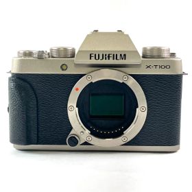 富士フイルム FUJIFILM X-T100 ボディ シャンパンゴールド デジタル ミラーレス 一眼カメラ 【中古】